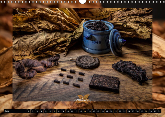 Tobacco, Genuss und Flair der Tabakkultur, Kalender, Artevaria, Fotografie, Design, Hubertus Kahl