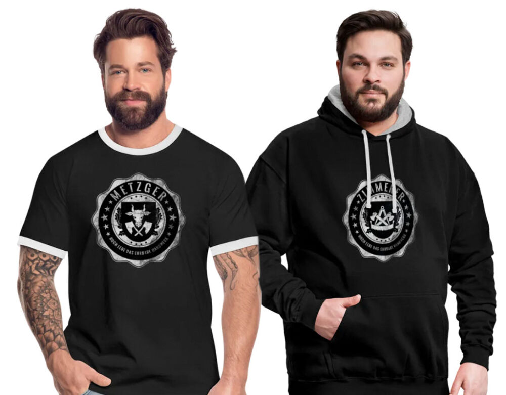 Artevaria, Mode, Bekleidung, Shop, Jacken, T-Shirts, Hoodies, Pullover, Sportswear, Tank Tops, Handwerker, Zunftwappen, Design